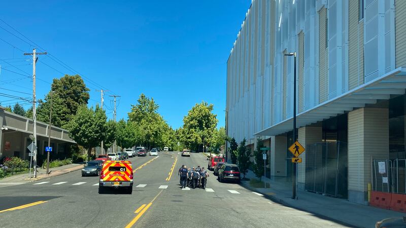 A Portland city employee was impaled by a wrecking bar while working at a fleet maintenance shop.