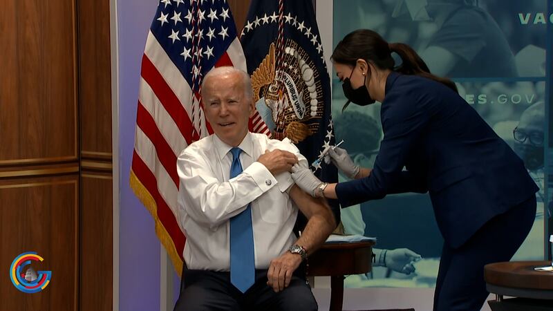 President Biden gets a booster shot
