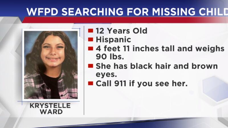 WFPD looking missing 12-year-old child