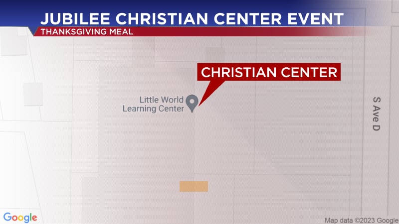 Jubilee Christian Center to hold Thanksgiving meal