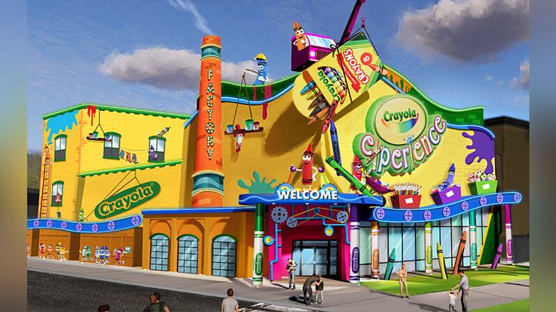 A next-generation Crayola Experience attraction is expected to add a unique splash of color to...