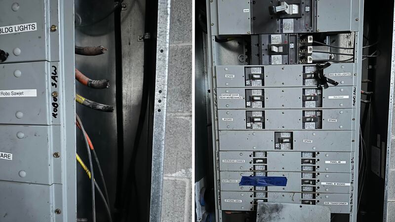 Officials with Stray Rescue of St. Louis said the lock on the front gate was cut with a...