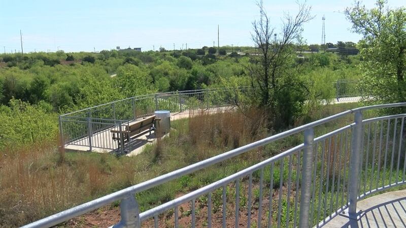 The circle trail is nearly complete at the Wichita Bluffs.